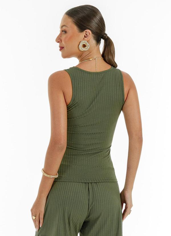 Habana - Regata em Canelado Verde Escuro 2