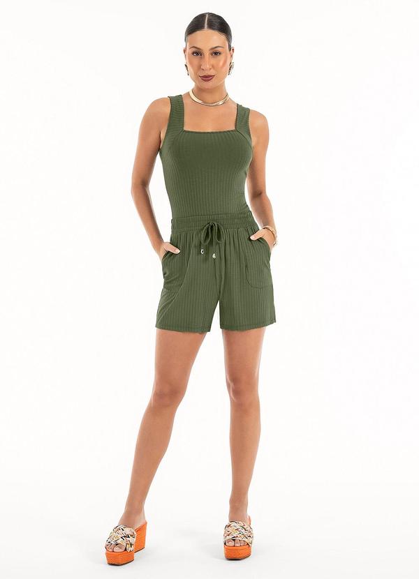 Habana - Regata em Canelado Verde Escuro 4