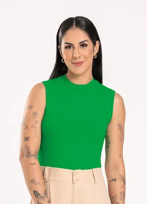 Cativa - Regata em Canelado Verde - CATIVA