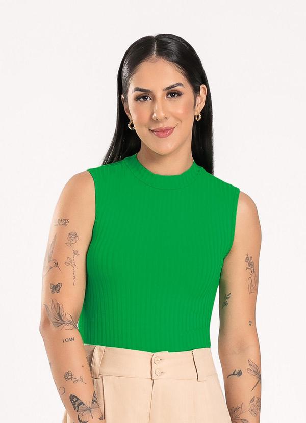 Cativa - Regata em Canelado Verde 1