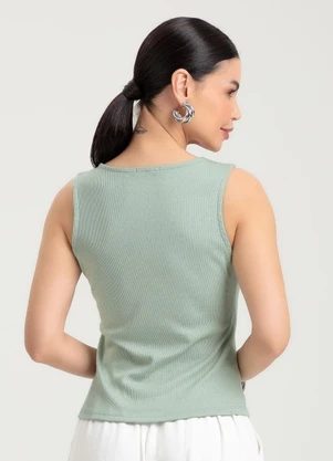Gris - Regata em Canelado Verde - GRIS