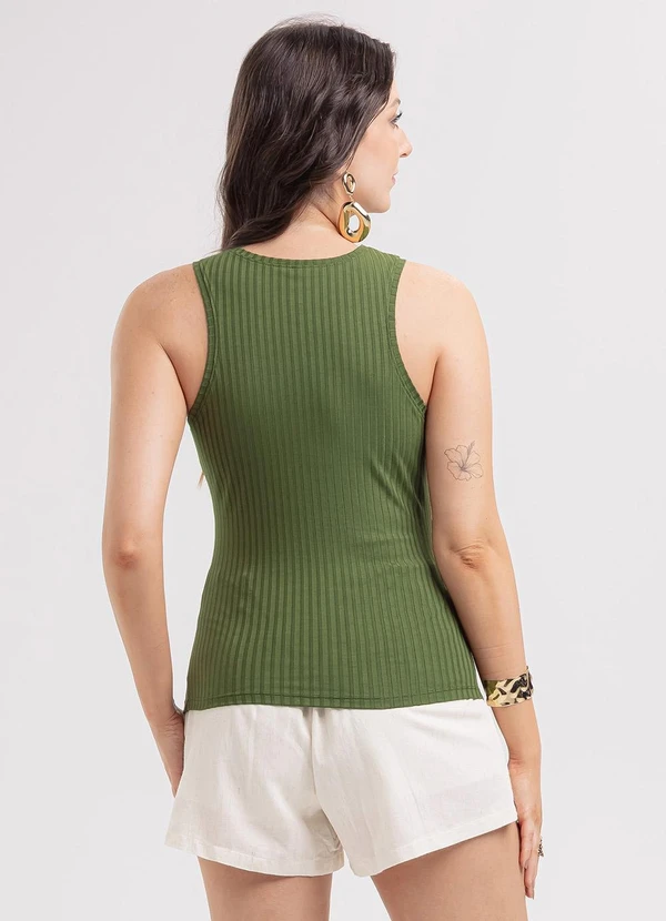 Habana - Regata em Canelado Verde 2