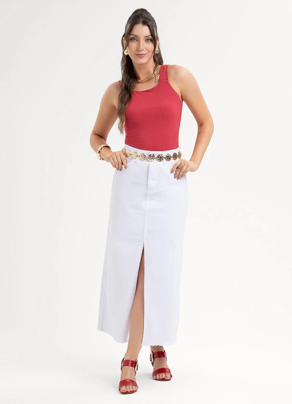 Habana - Regata em Canelado Vermelho 3