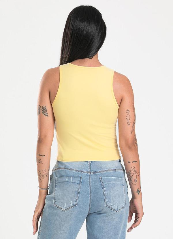 Cativa - Regata em Cotton Amarelo Claro 2