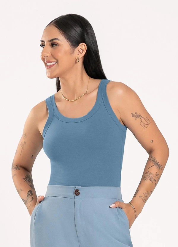 Cativa - Regata em Cotton Azul