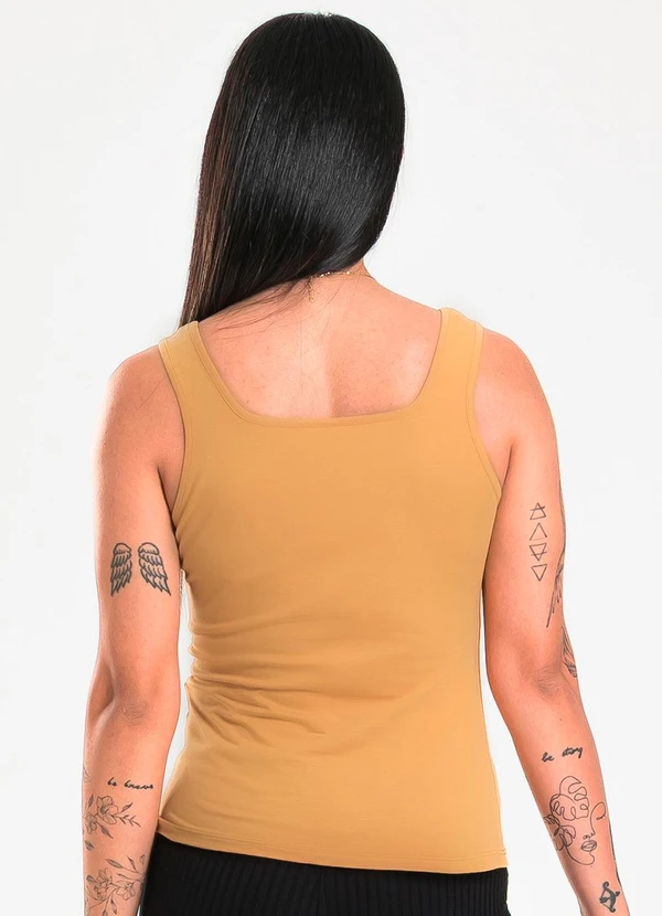 Cativa - Regata em Cotton Caramelo 2