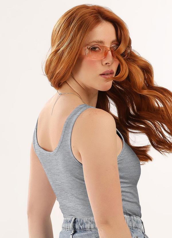 Just Basic - Regata em Cotton Feminino Cinza 2