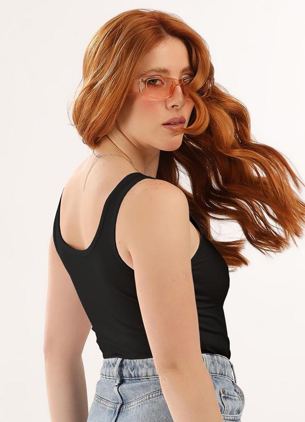 Just Basic - Regata em Cotton Feminino Preto 2