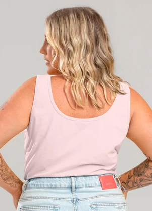 Just Basic - Regata em Cotton Feminino Rosa - JUST BASIC