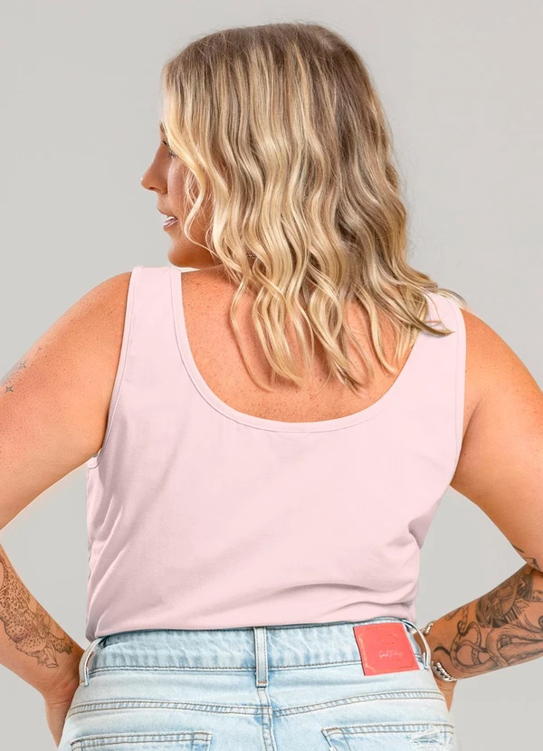 Just Basic - Regata em Cotton Feminino Rosa 2