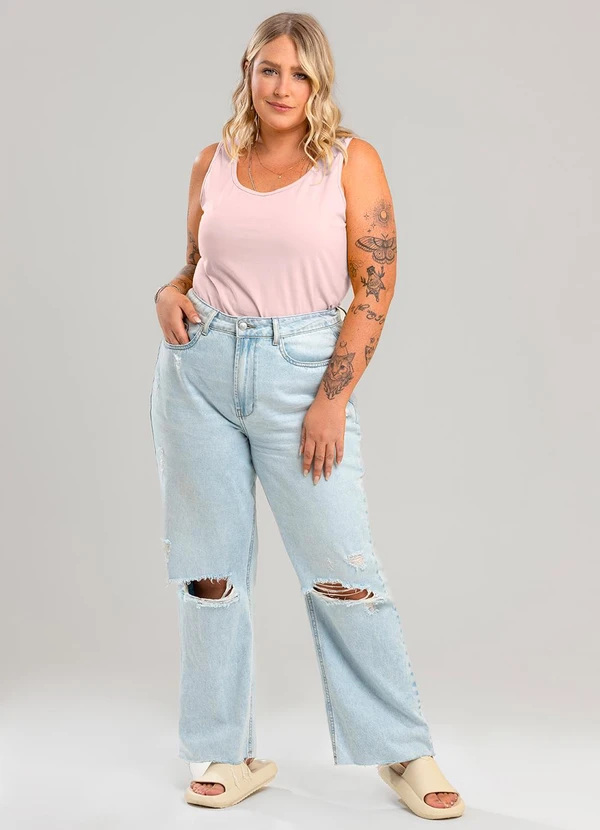 Just Basic - Regata em Cotton Feminino Rosa 3