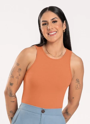 Cativa - Regata em Cotton Laranja - CATIVA