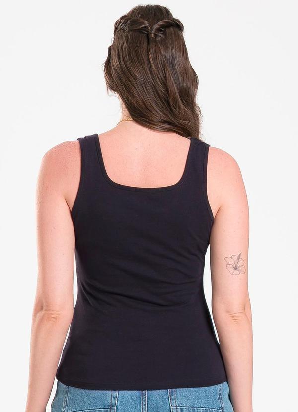 Cativa - Regata em Cotton Preto 2