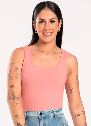 Cativa - Regata em Cotton Rosa Claro - CATIVA