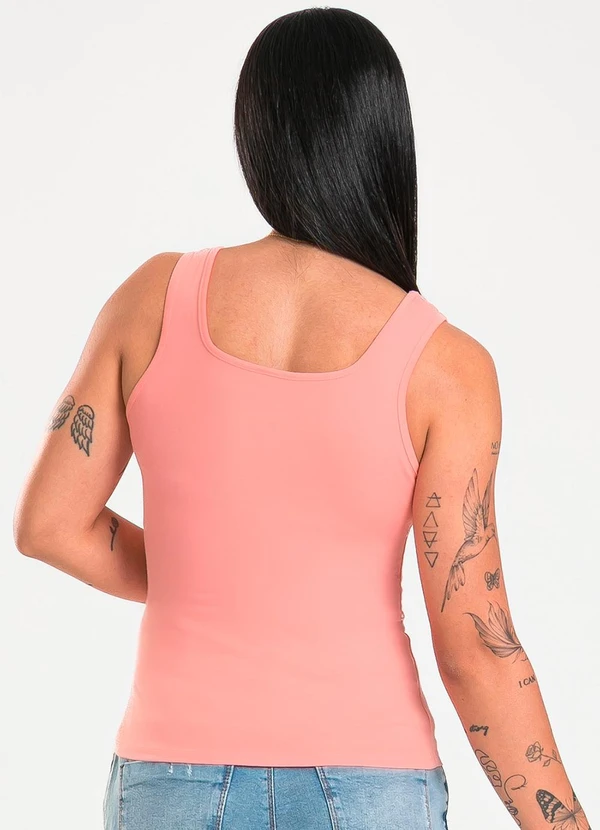 Cativa - Regata em Cotton Rosa Claro 2