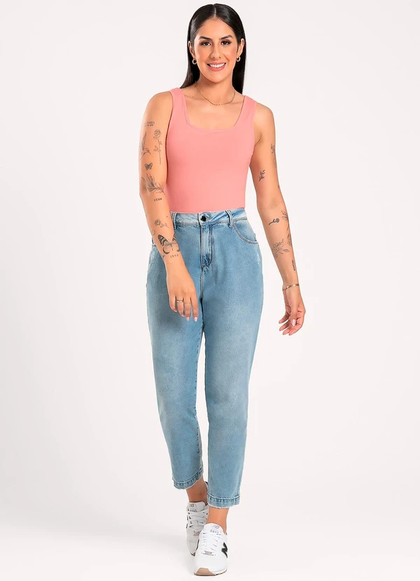 Cativa - Regata em Cotton Rosa Claro 3