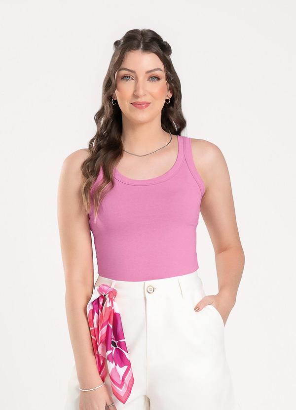 Cativa - Regata em Cotton Rosa