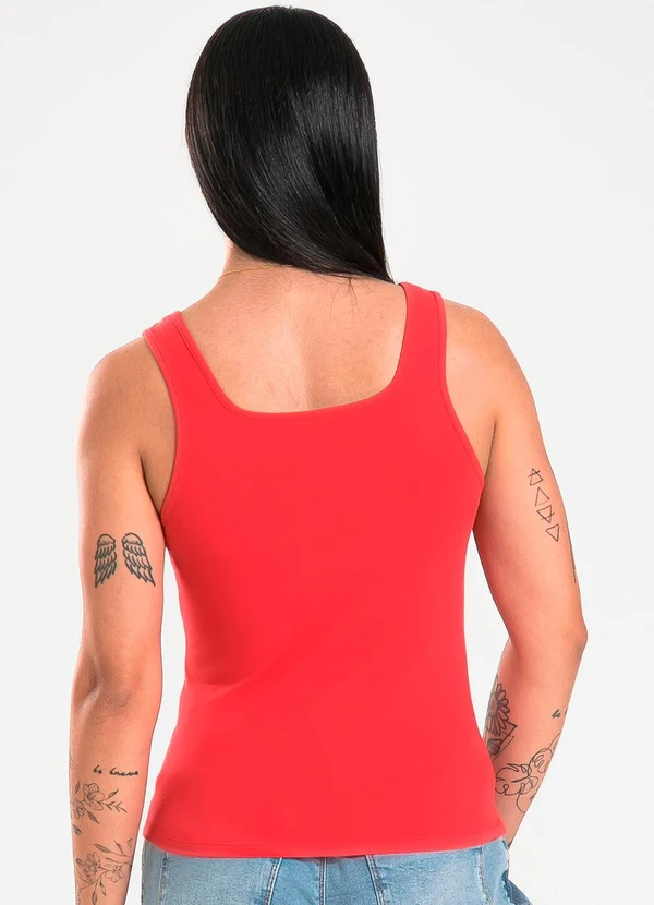 Cativa - Regata em Cotton Vermelho 2