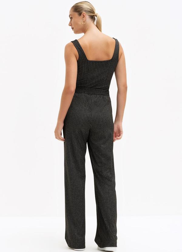 Principessa - Regata em Malha Texturizada Preta Debbie 4