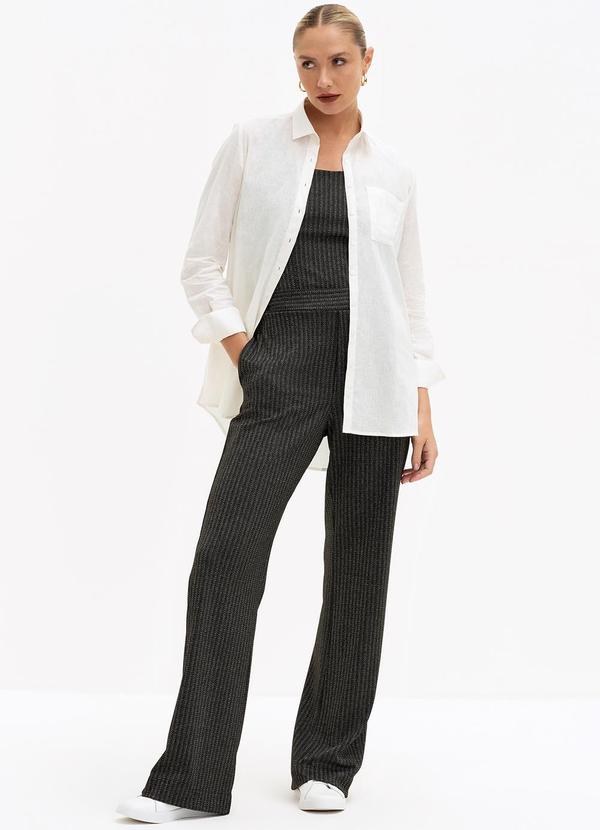 Principessa - Regata em Malha Texturizada Preta Debbie 5