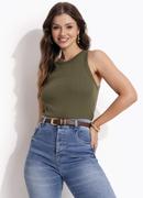 Regata em Malha Verde 