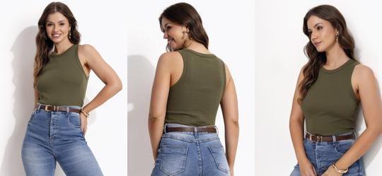 Regata em Malha Verde