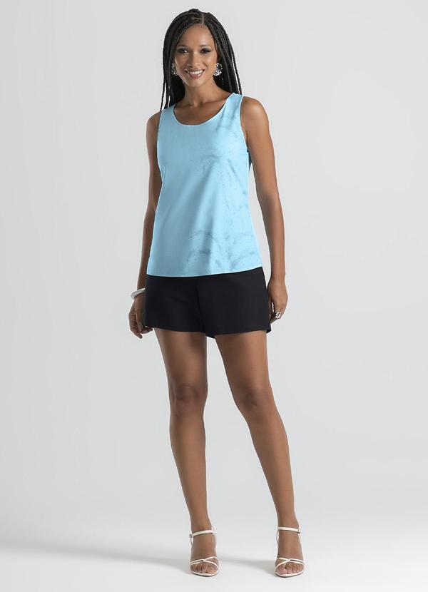 Cativa - Regata em Misturinha Azul Claro 3