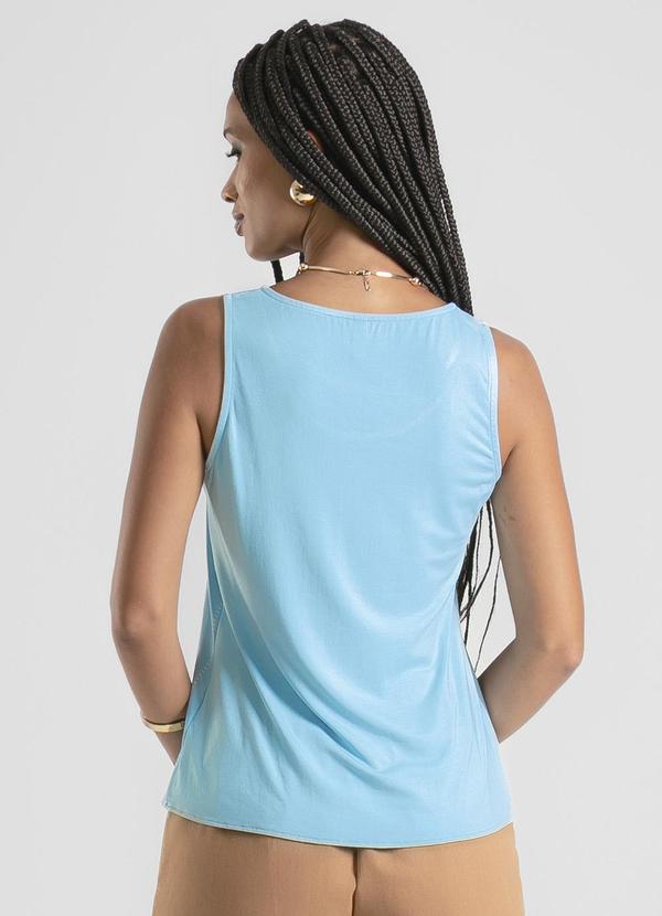 Cativa - Regata em Misturinha Azul Claro 2