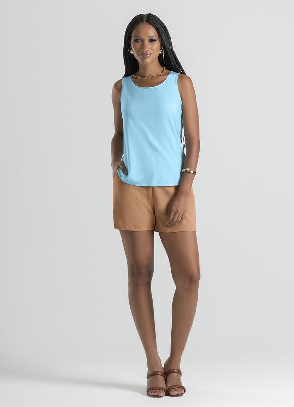 Cativa - Regata em Misturinha Azul Claro 3