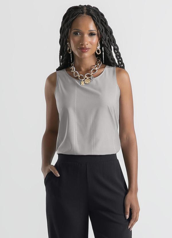 Cativa - Regata em Misturinha Cinza