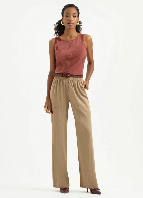 Cativa - Regata em Misturinha Vermelho Escuro 3