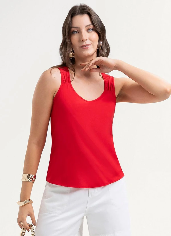 Habana - Regata em Misturinha Vermelho