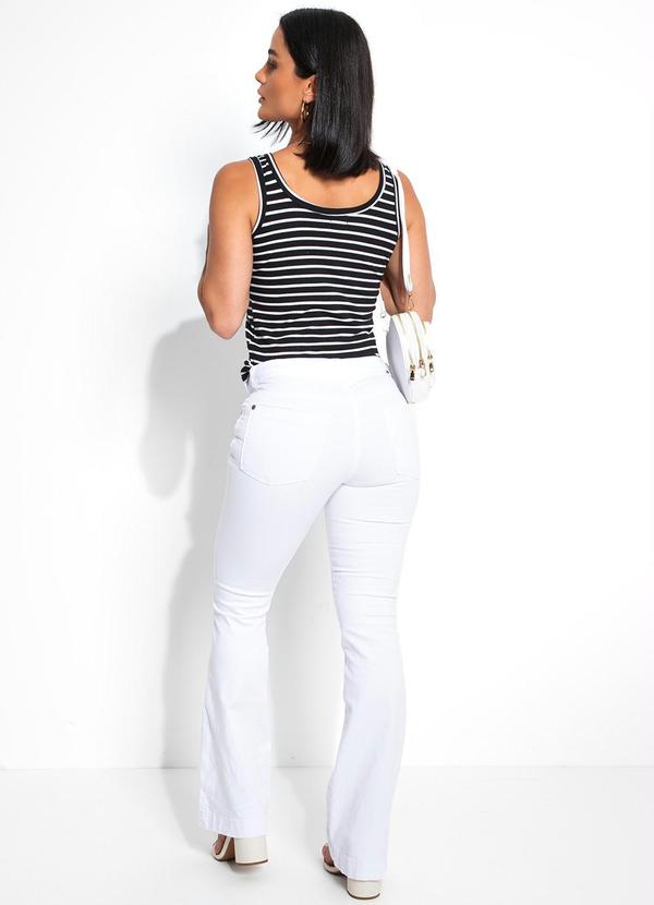 Bimini - Regata em Ribana Canelada ListradoPreto e Branco 6