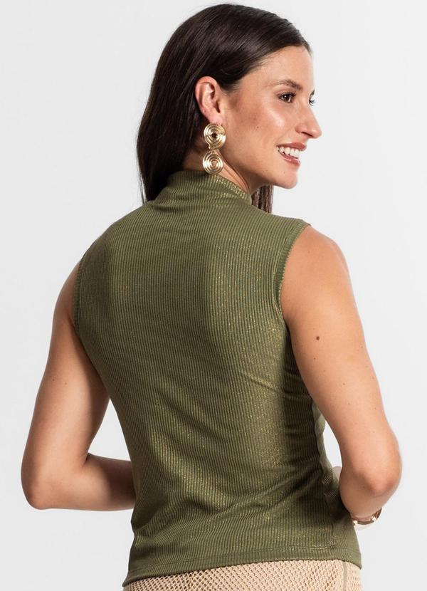 Rovitex - Regata em Ribana Canelada Lurex Verde 2