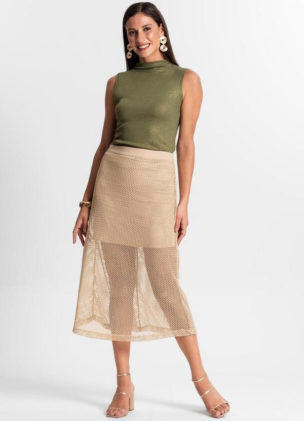 Rovitex - Regata em Ribana Canelada Lurex Verde 4