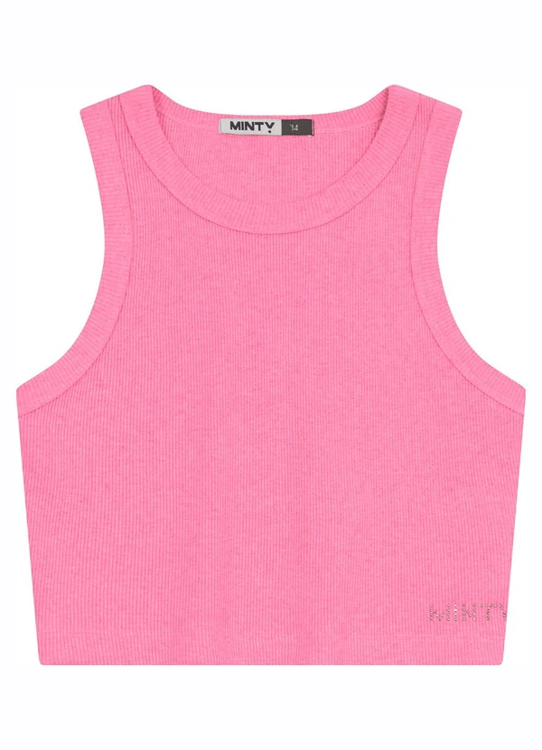 Minty - Regata em Ribana de Melange Rosa