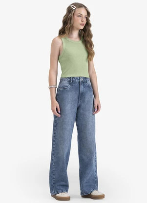 Minty - Regata em Ribana de Melange Verde - MINTY