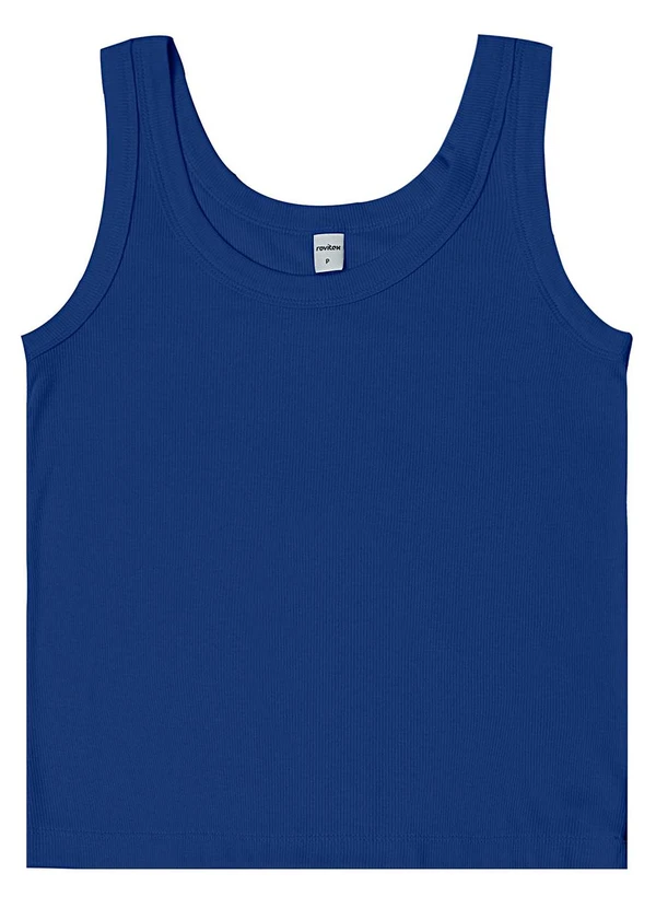 Rovitex - Regata em Ribana de Viscose Azul