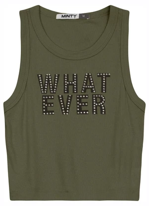 Minty - Regata em Ribana de Viscose Verde - MINTY