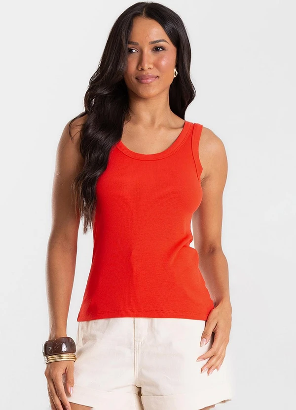 Rovitex - Regata em Ribana de Viscose Vermelho