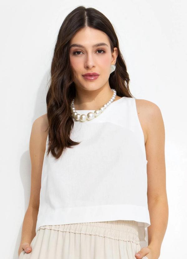 You Premium - Regata em Viscolinho Bege