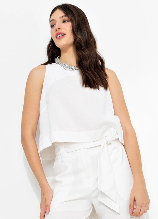 You Premium - Regata em Viscolinho Bege 11