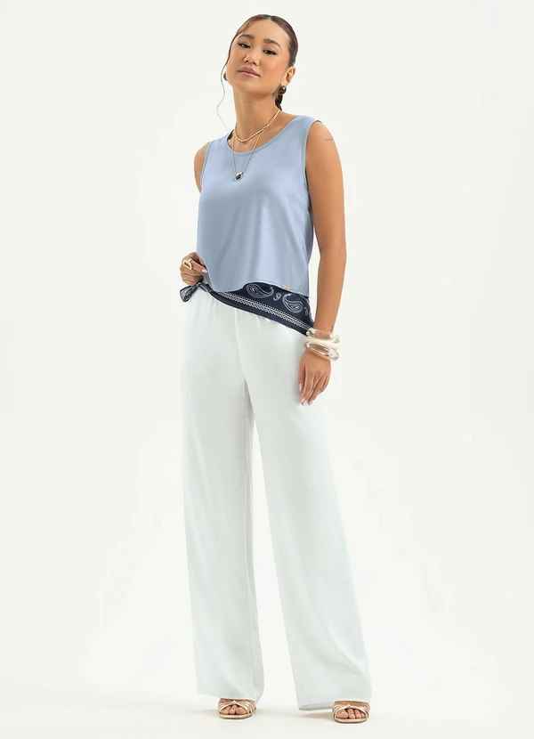 Cativa - Regata em Viscose Azul Claro 3