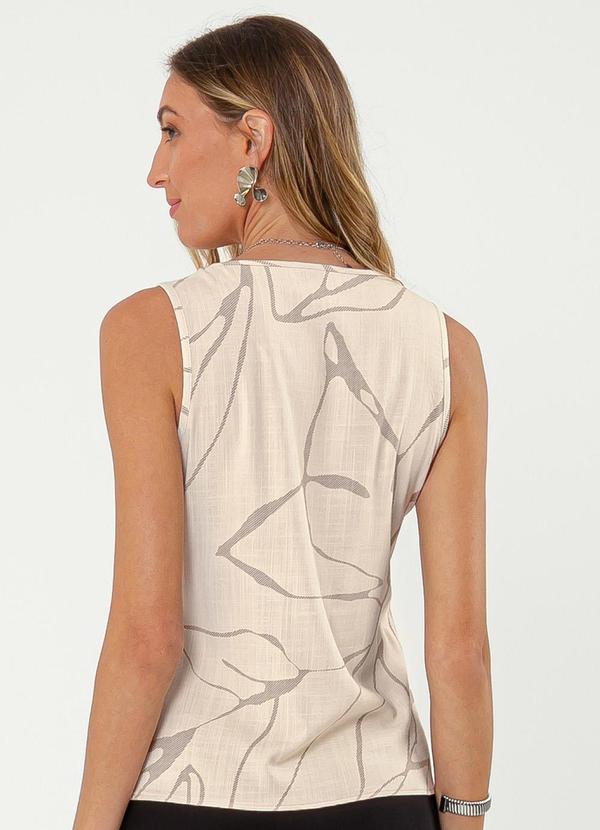 Cativa - Regata em Viscose Bege 2