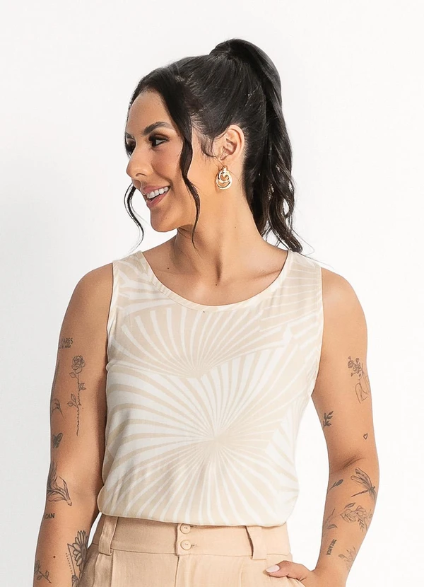 Habana - Regata em Viscose Bege