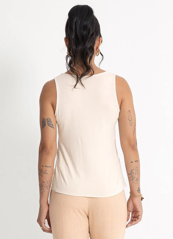 Habana - Regata em Viscose  Bege 2