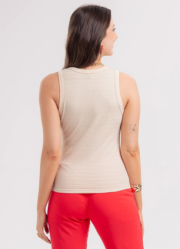 Habana - Regata em Viscose  Bege 2