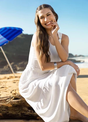 Habana - Regata em Viscose Bege - HABANA