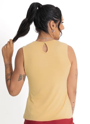 Habana - Regata em Viscose  Caramelo - HABANA
