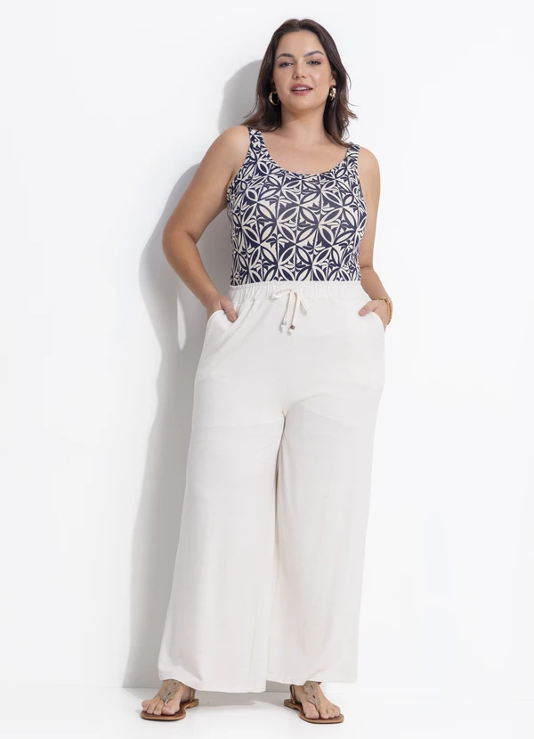 Quintess - Regata em Viscose com Elastano Azul 8